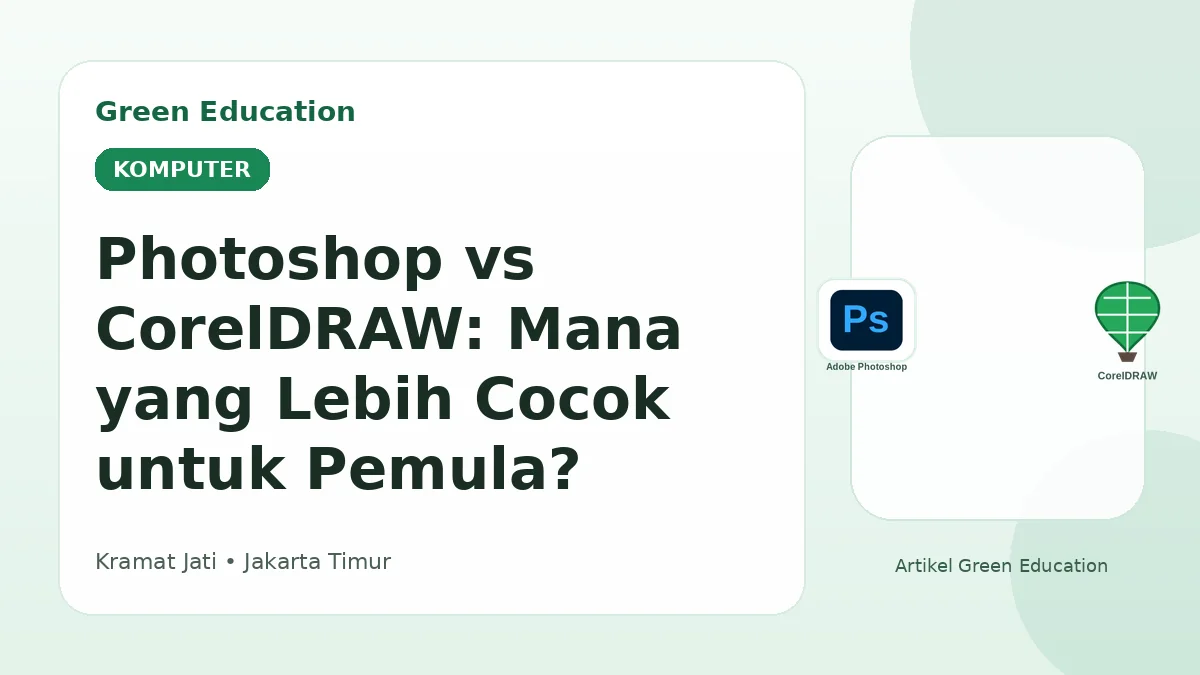 Photoshop vs CorelDRAW: Mana yang Lebih Cocok untuk Pemula? - Green Education
